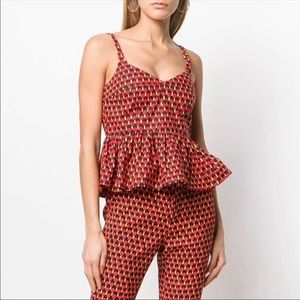 La Doublej printed peplum top!